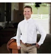 ROMFH MEN Competitor LS Show Shirt White