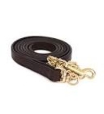 Berlin Berlin Leather lead 30" Solid Brass Chain