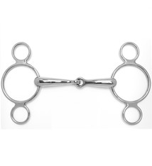 3-Ring Continental Gag with 18mm Snaffle, 5"