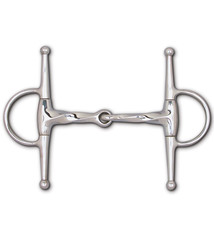 Stainless Steel Slow Twist Snaffle Full Cheek - 6 1/2" Cheek, 5"