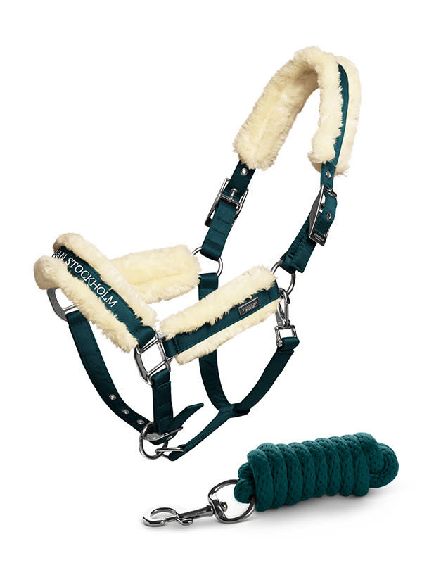 Equestrian Stockholm Fur Halter With Leadrope