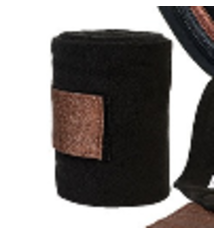 Lettia Lettia Sparkly Rosegold Polo Wraps