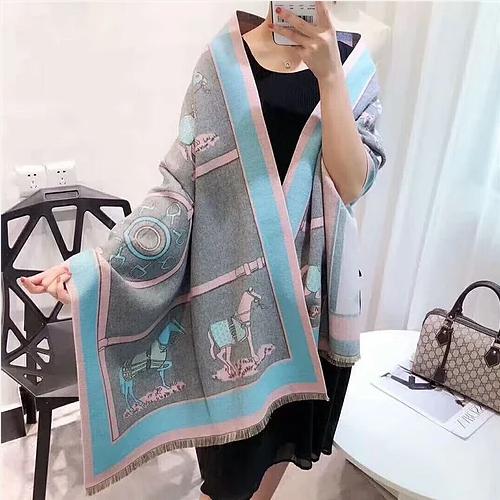 AWST AWST, Scarf/Shawl, Acrylic Cashmere, 75" x 26.5"