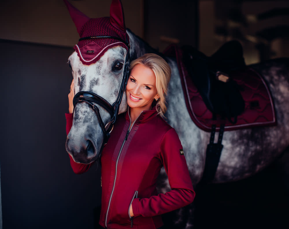 Equestrian Stockholm Equestrian Stockholm Fleece Jacket, Bordeaux