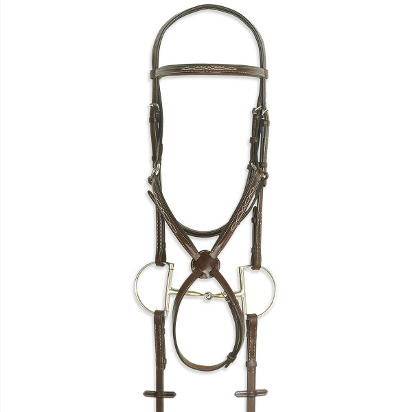 PESSOA PRO Pessoa PRO FS Fig-8 Bridle Dark Brown Horse