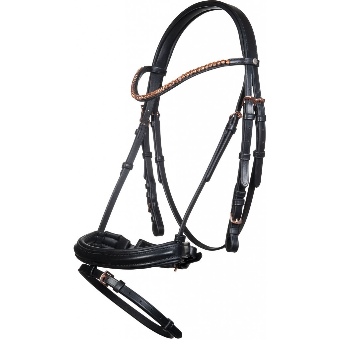 HKM HKM Dressage Bridle, Rosegold Glamour