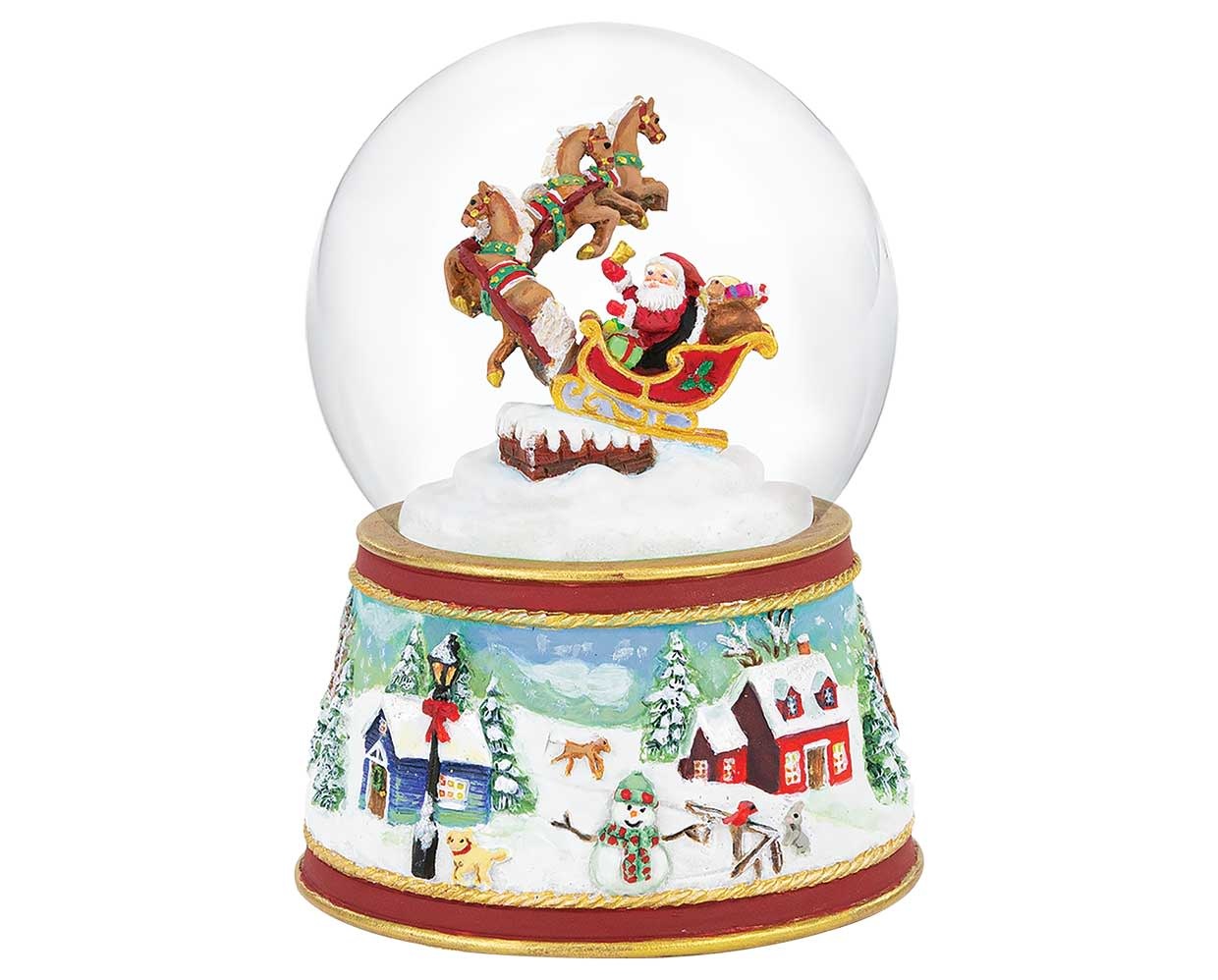 Breyer 2021 Breyer Santa's Sleigh Musical Snow Globe