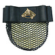 Black Satin Ribbon  w/ Gold Plate Horsehead