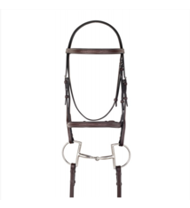 CAMELOTGLD Camelot Gold Fancy Raised Pad Bridle Australian Nut Horse