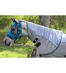 Professionals Choice Professional's Choice CofortFit Fly Neck Cover, Charcoal/Pacific Blue