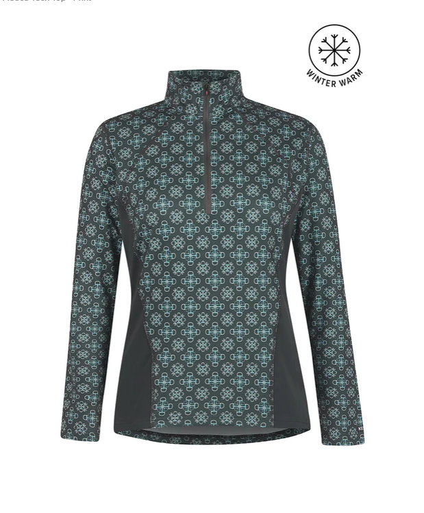 Kerrits Kerrits Up Tempo Fleece Tech Top Print