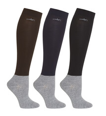 Schockemohle Schockemohle Show Socks, Brown/Navy/Black