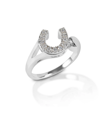 Kelly Herd Kelly Herd Offset Horseshoe Ring - Sterling Silver