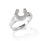 Kelly Herd Kelly Herd Offset Horseshoe Ring - Sterling Silver