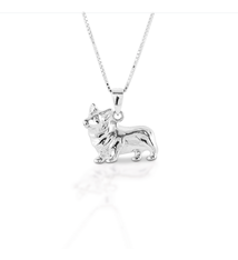 Kelly Herd Kelly Herd Small Corgi Necklace - Sterling Silver