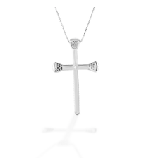 Kelly Herd Kelly Herd Horseshoe Nail Cross Necklace - Sterling Silver