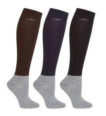 Schockemohle Schockemohle Show Socks, Brown / Navy / Black