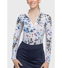 Kastel Kastel Long Sleeve Seaside Abstract 1/4 Zip