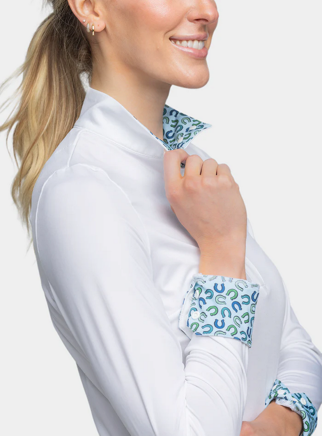 Kastel Kastel Long Sleeve White Show Shirt