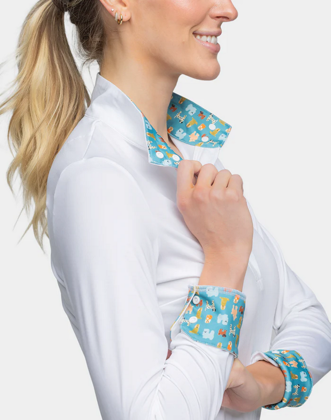 Kastel Kastel Long Sleeve White Show Shirt