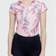 Kastel Kastel Cap Sleeve Pink Tea Garden 1/4 Zip