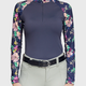 Kastel Kastel Long Sleeve Raglan Navy Lush Garden 1/4 Zip
