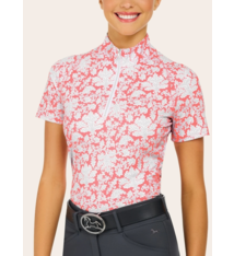 RJ Classics RJ Classics Lucy 1/4 Zip Shirt, Coral Paisley
