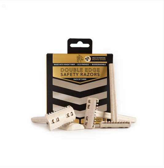 Hairy Pony Hairy Pony Double Edge Safety Razors, 3 pk