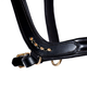 Bridleberry # 5 -Leather Show Halter w/row of Gems at the Curve of the Nose Band, Designed for a Clip Lead