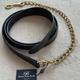 Bridleberry RacingTack Full Grain Leather Lead Shank with 30" Chain
