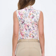 Dancing Equestrian Garden Ivory Sleeveless Shirt