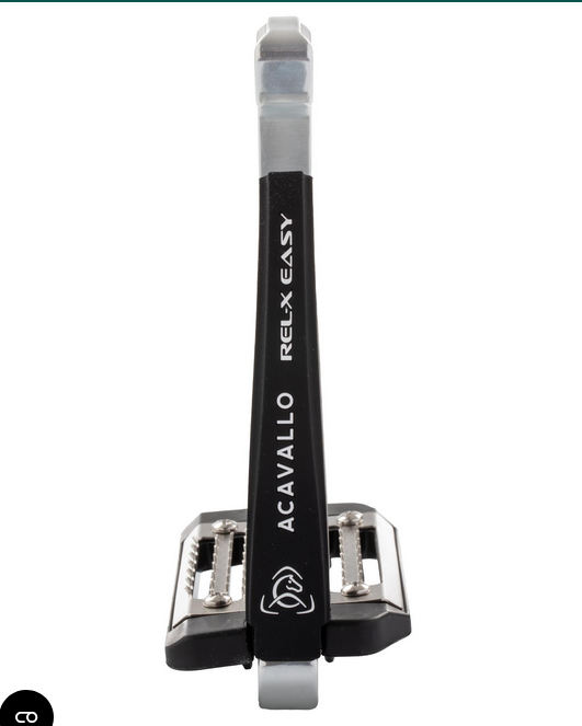 Acavallo REL-X EASY STIRRUP W/SILICON ARM ONE SIZE COLOR ALUMINIUM