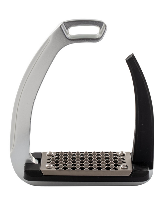 Acavallo REL-X EASY STIRRUP W/SILICON ARM ONE SIZE COLOR ALUMINIUM
