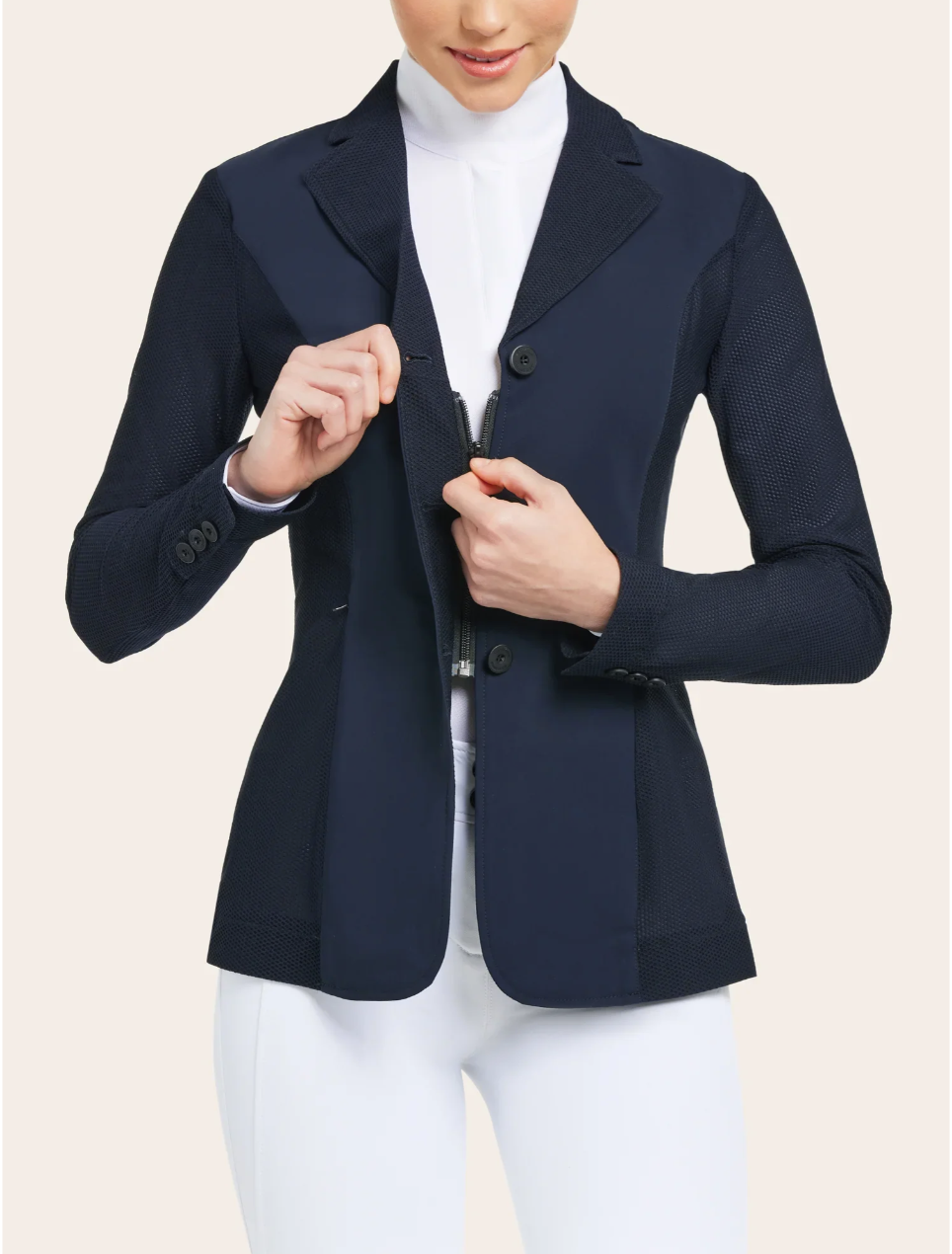 RJ Classics RJ Classics Harmony Mesh Show Coat, Navy