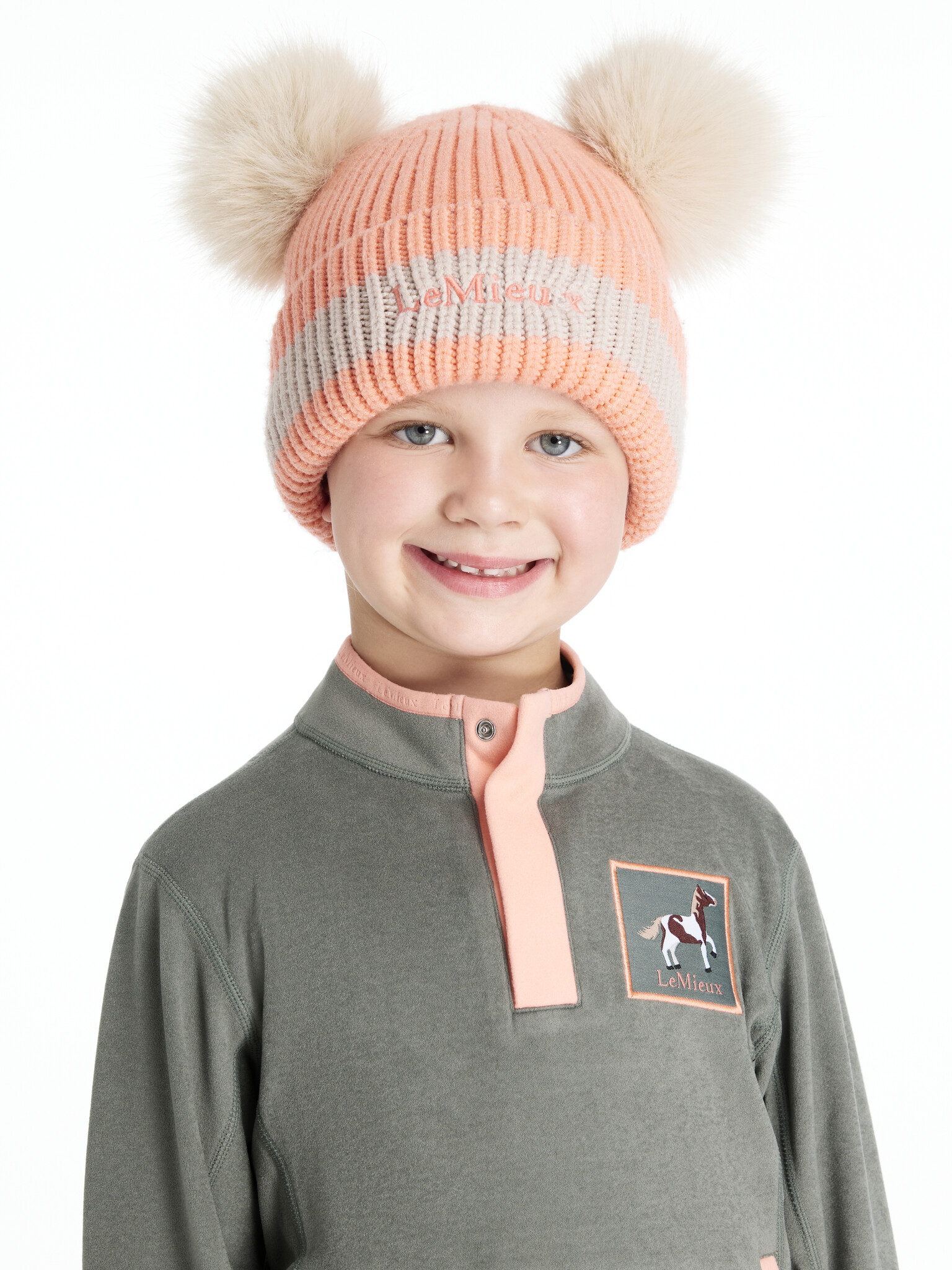 LeMieux LeMieux Mini Double Pom Beanie