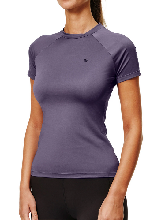 Equestrian Stockholm Equestrian Stockholm Dynamic Base Layer, Short Sleeve, Dark Violet