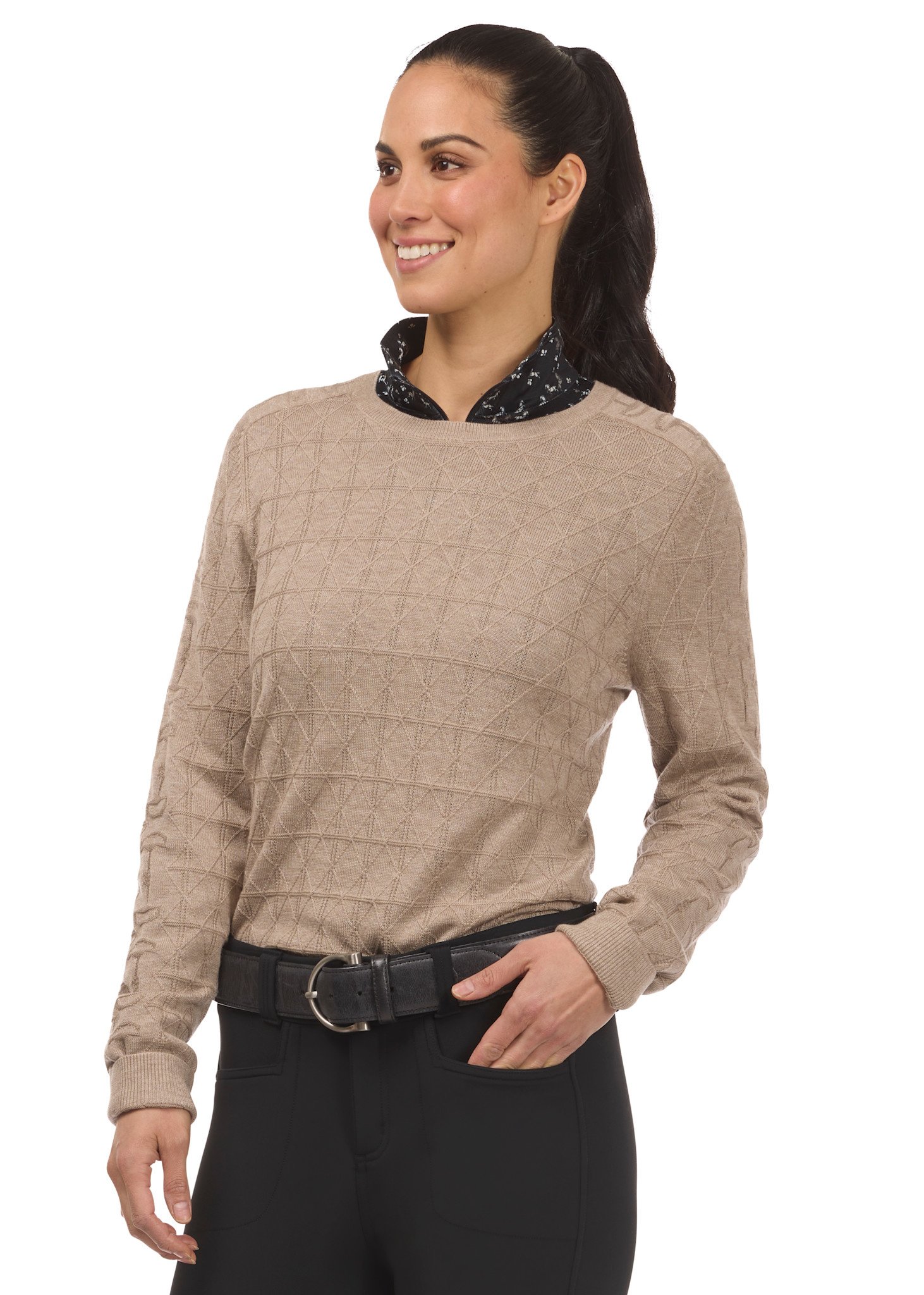 Kerrits Bit of Diamond Crew Neck Sweater
