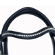 Bridleberry Bridleberry #53 Extra Padded Full Grain Leather Snaffle Bridle w/ Textured Leather Noseband