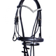 Bridleberry Bridleberry #11 Padded Bridle w/ "V" Crystal Browband, Rubber lined Full Grain English Leather Reins