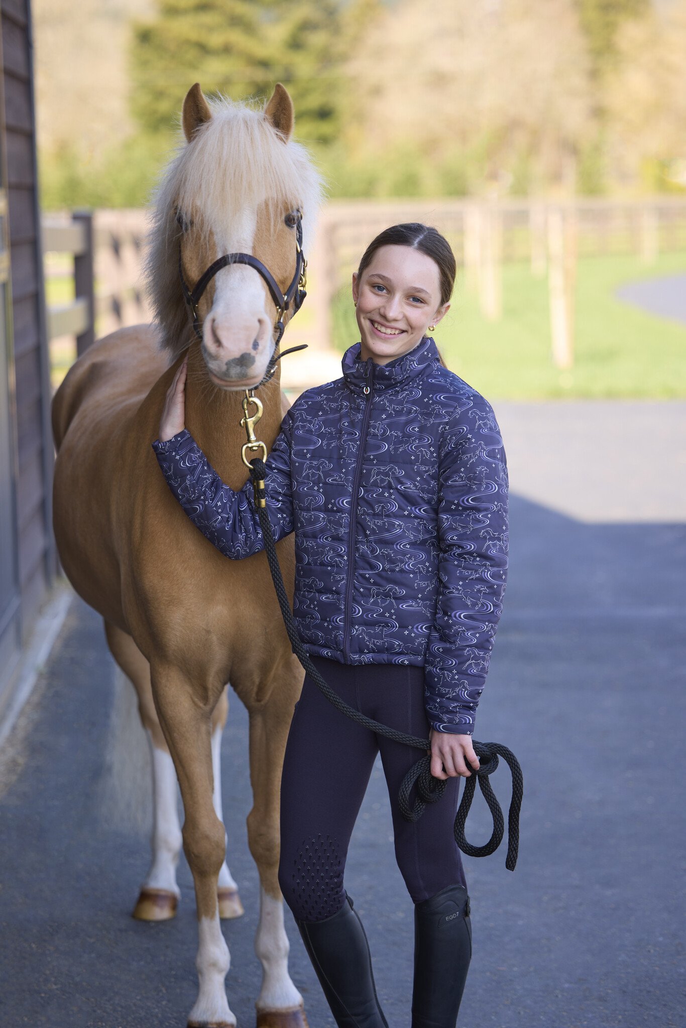 Kerrits Kerrits Kids Power Stretch Knee Patch Pocket Tight, Plum Noir