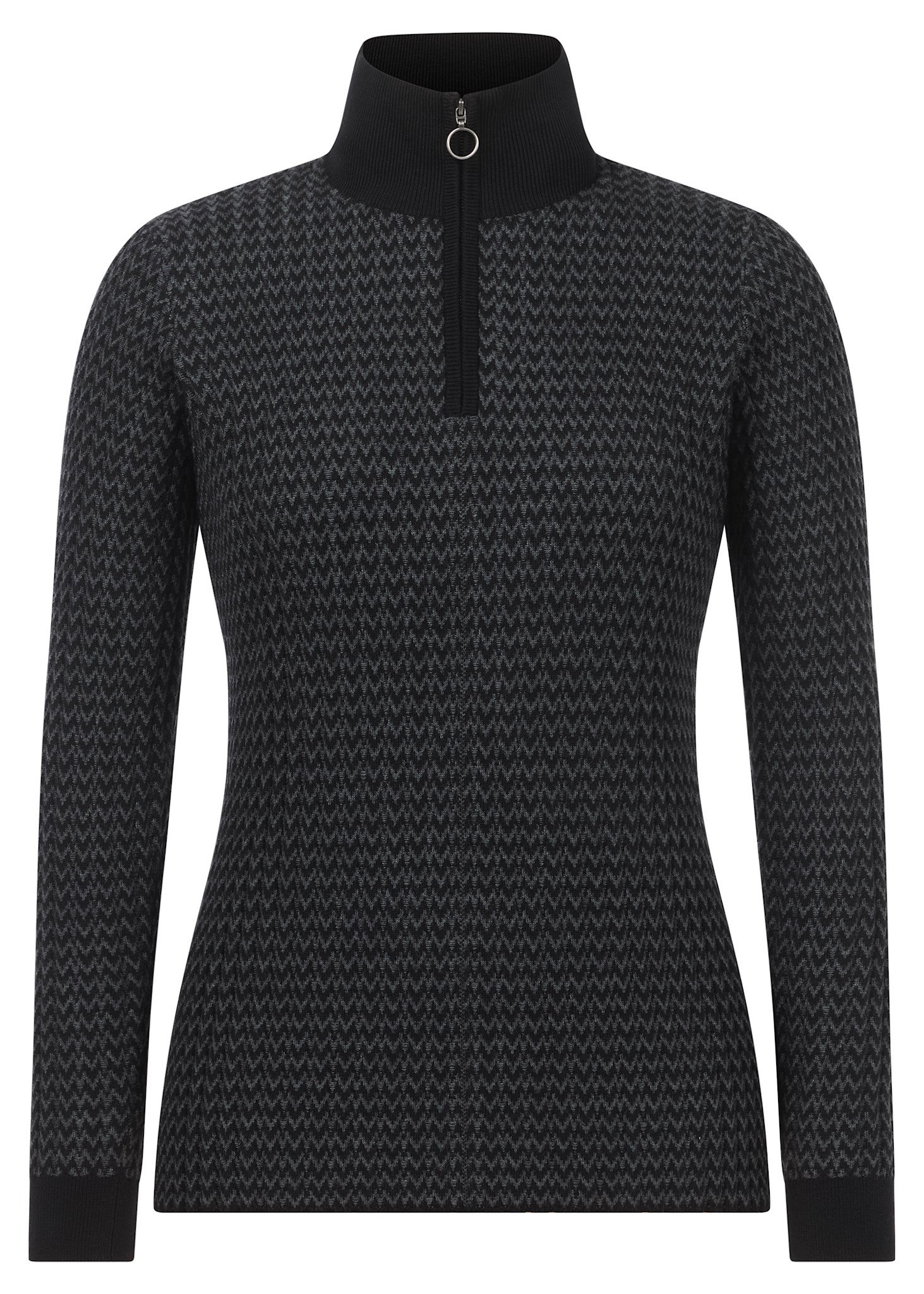 Kerrits QUARTER ZIP HERRINGBONE SWEATER