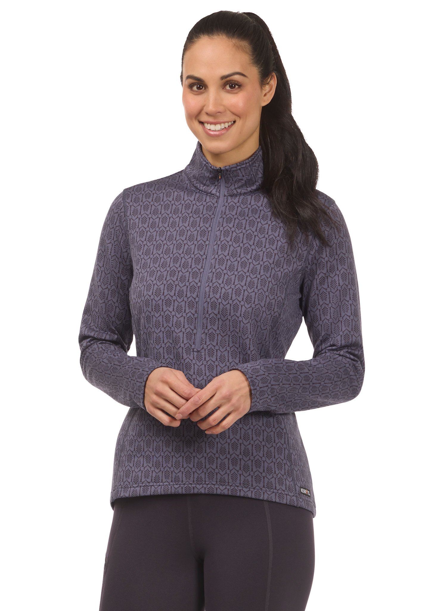 Kerrits Kerrits Snaffle Links Fleece Half Zip Top, WildOrchard