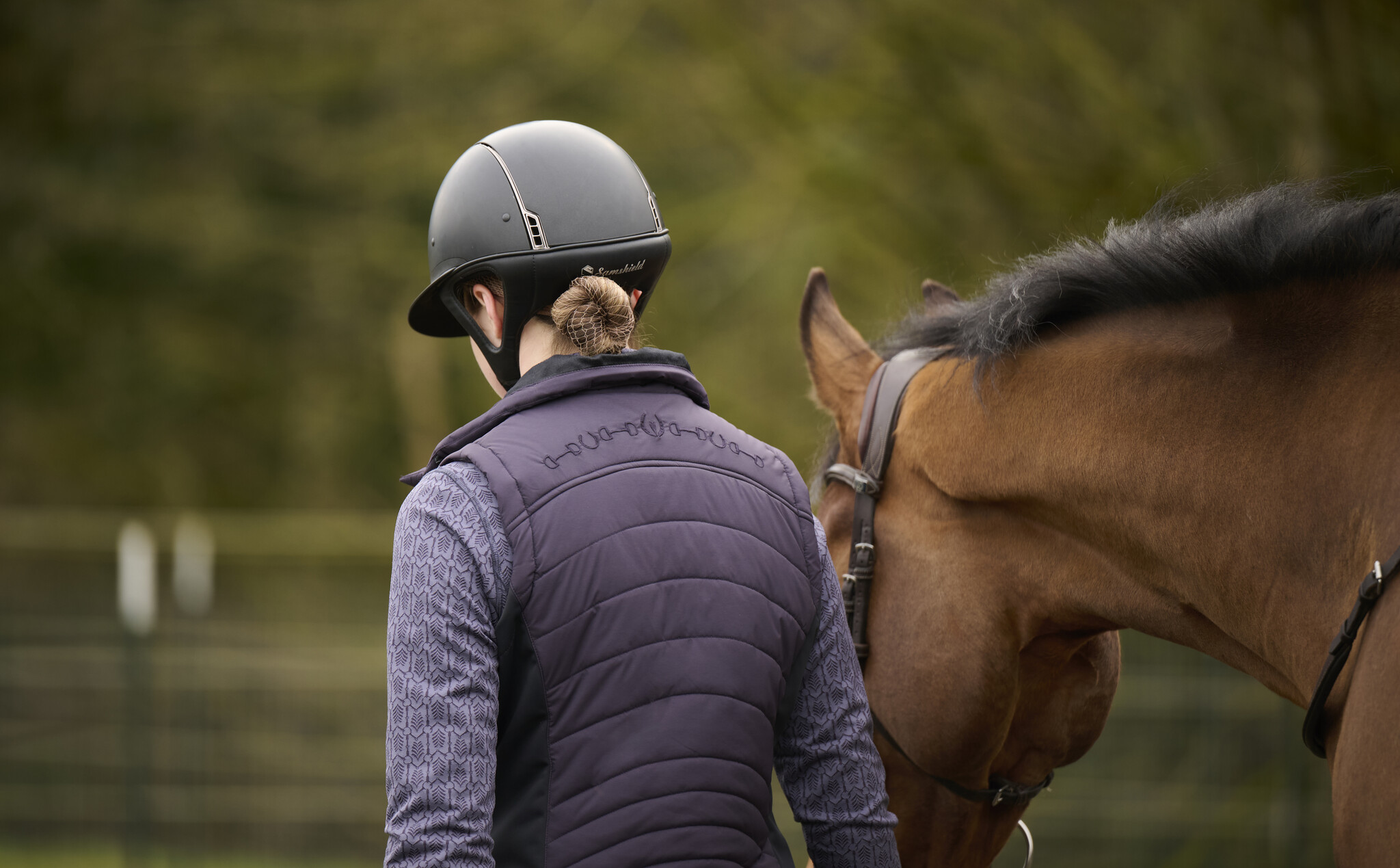 Kerrits Kerrits Counterbalance Quilted Vest, Plumnoir