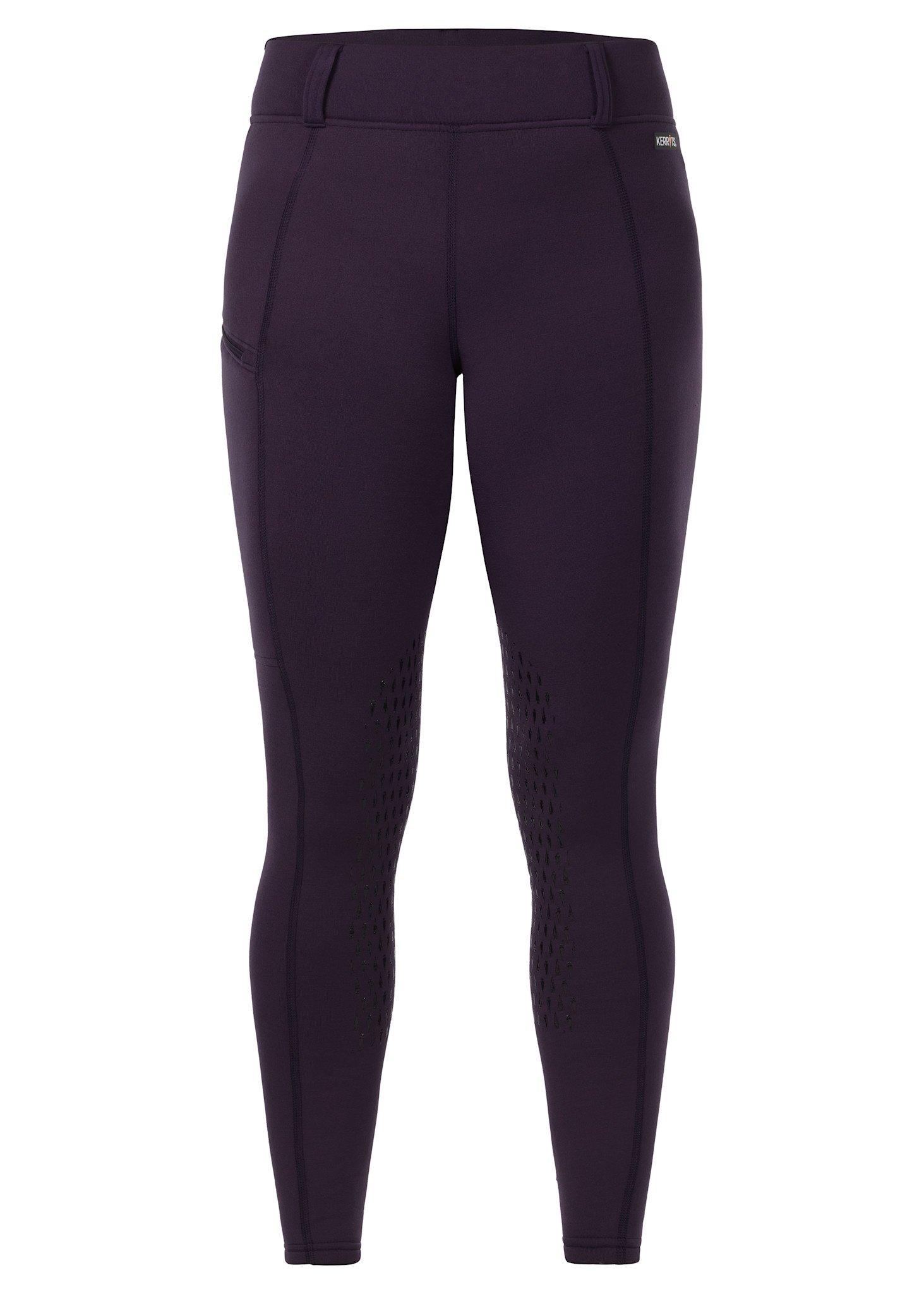 Kerrits Kerrits Power Stretch Knee Patch Pocket Tight, Plumnoir