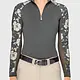 Kastel Kastel Denmark Slate Garden Rose Long Sleeve Raglan 1/4 Zip Sun Shirt