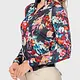 Kastel Kastel Denmark Black Watercolor Floral Long Sleeve 1/4 Zip Sun Shirt