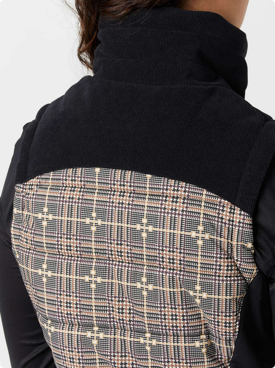 Kerrits Bits of Plaid quilted vest 40731