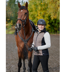 Kerrits Bits of Plaid quilted vest 40731