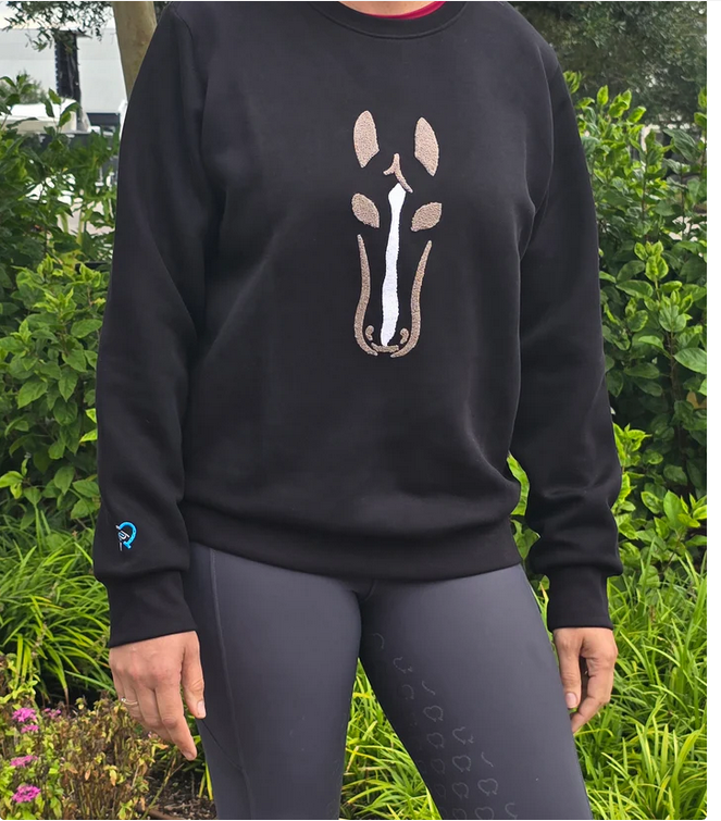 Heart Horse sweatshirt black