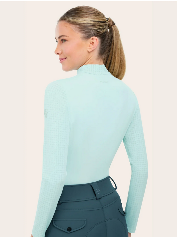 RJ Classics RJ Classics Jemma Mock Neck Shirt, Icy Mist